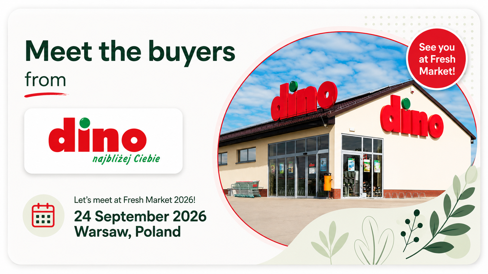 Dino to Collaborate with Suppliers at Fresh Market 2026